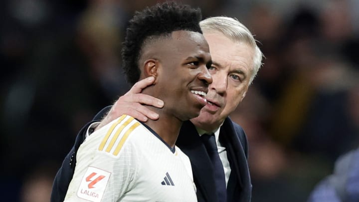 Vinicius et Carlo Ancelotti - Real Madrid