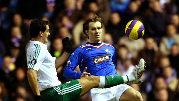 Rangers v Panathinaikos during the 2008 UEFA Cup