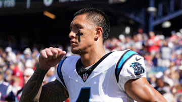 Carolina Panthers wide receiver Tetairoa McMillan (4)