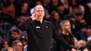 Mar 14, 2025; Phoenix, Arizona, USA; Sacramento Kings assistant coach Jim Moran against the Phoenix Suns at Footprint Center. Mandatory Credit: Mark J. Rebilas-Imagn Images