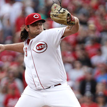 Sep 24, 2023; Cincinnati, Ohio, USA; Cincinnati Reds relief pitcher Ian Gibaut (79) throws against the Pittsburgh Pirates during the ninth inning at Great American Ball Park. Mandatory Credit: David Kohl-Imagn Images