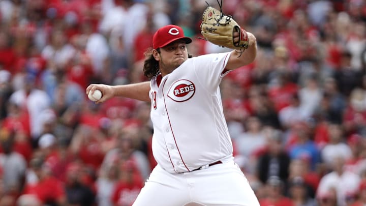 Sep 24, 2023; Cincinnati, Ohio, USA; Cincinnati Reds relief pitcher Ian Gibaut (79) throws against the Pittsburgh Pirates during the ninth inning at Great American Ball Park. Mandatory Credit: David Kohl-Imagn Images