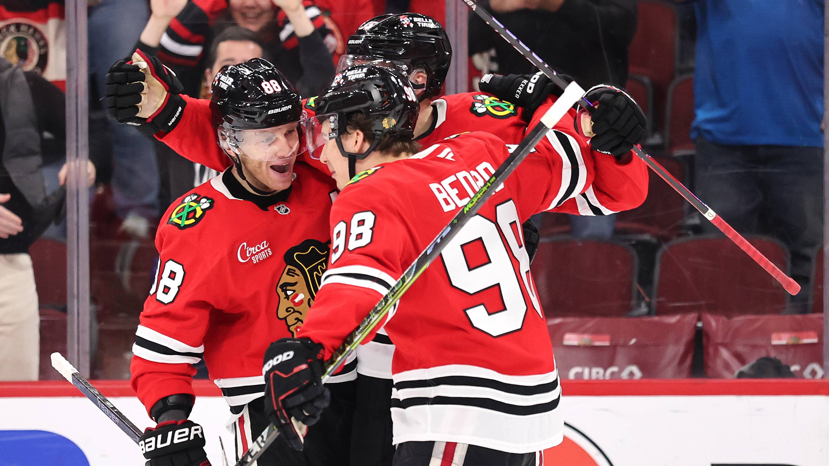 Blackhawks practice notebook: injury updates, line rushes, Bedard discusses linemates