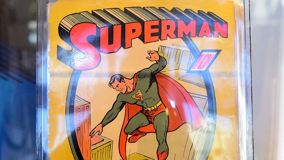 Vintage Superman illustration
