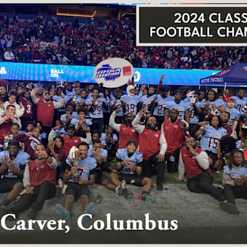 The Carver-Columbus Tigers won the Class 2A state championship in dominating fashion, defeating Burke County 52-14. /GHSA