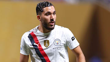 Rayan Cherki a marqué son premier but avec les Citizens. 