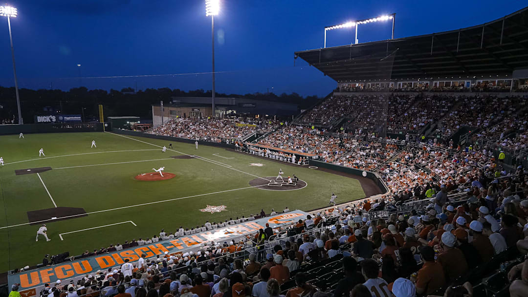 Texas Longhorns at UFCU Disch-Falk Field on Friday, April 25, 2025.