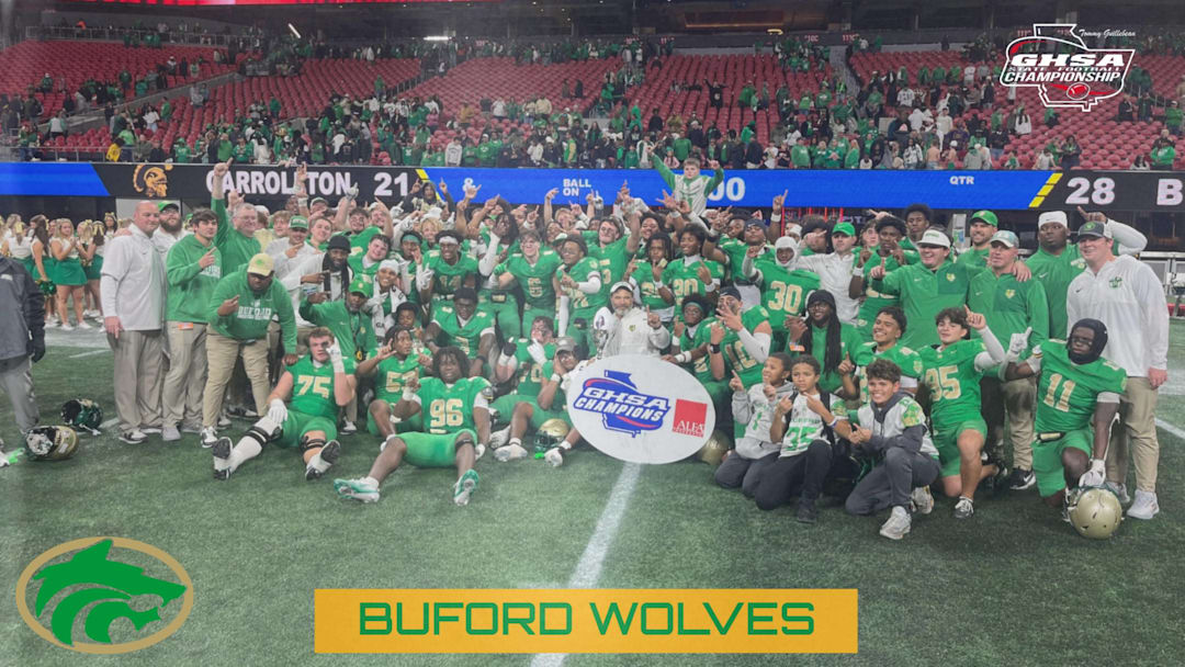 The Buford Wolves won the GHSA Class 6A state championship and finished ranked No. 1 in the state and nationally.