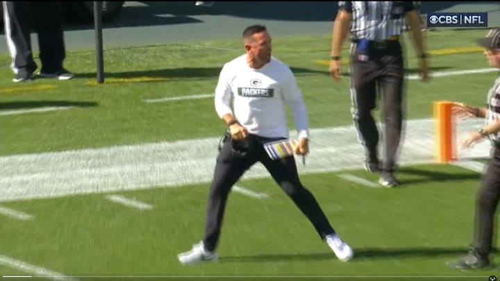 Matt LaFleur was furious when he didn’t get a timeout.