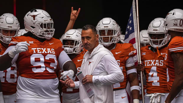 Texas Longhorns head coach Steve Sarkisian 