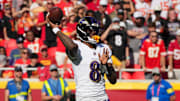 The Baltimore Ravens are favored with quarterback Lamar Jackson expected to return in Week 9. 