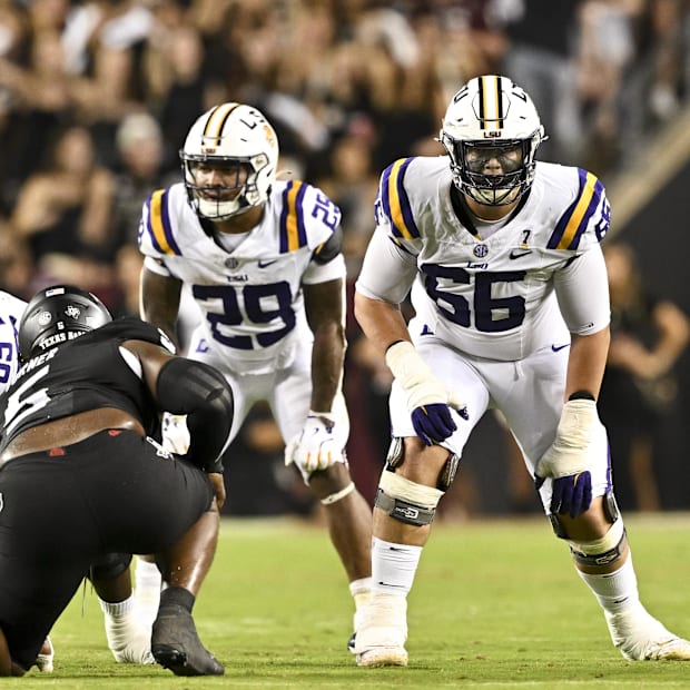 LSU offensive tackle Will Campbell