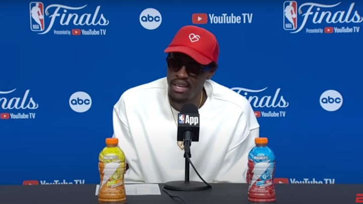 Indiana Pacers forward Pascal Siakam speaks after losing the NBA Finals on June 22, 2025. Indiana Pacers forward Pascal Siakam speaks after losing the NBA Finals on June 22, 2025.