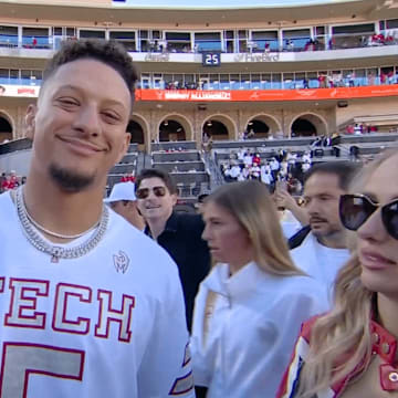 Patrick Mahomes sports Texas Tech's 'Too Cold' Adidas uniforms in Lubbock. 