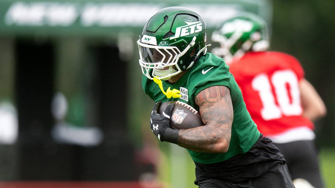 New York Jets running back Braelon Allen (0) is looking to bounce back after an injury-shortened 2025 season. Mandatory Credit: John Jones-Imagn Images