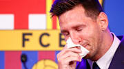 Lionel Messi was in tears when he bid farewell to Barcelona in 2021.