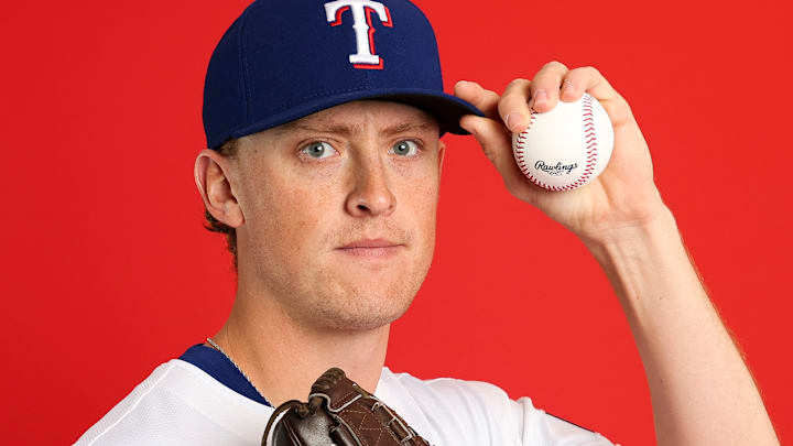 Kohl Drake at Texas Rangers Photo Day