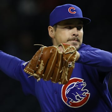 Sep 23, 2022; Pittsburgh, Pennsylvania, USA;Chicago Cubs relief pitcher Michael Rucker (59) pitches against the Pittsburgh Pirates during the fifth inning at PNC Park