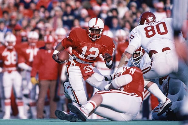 Turner Gill 1982 Nebraska quarterback vs Oklahoma