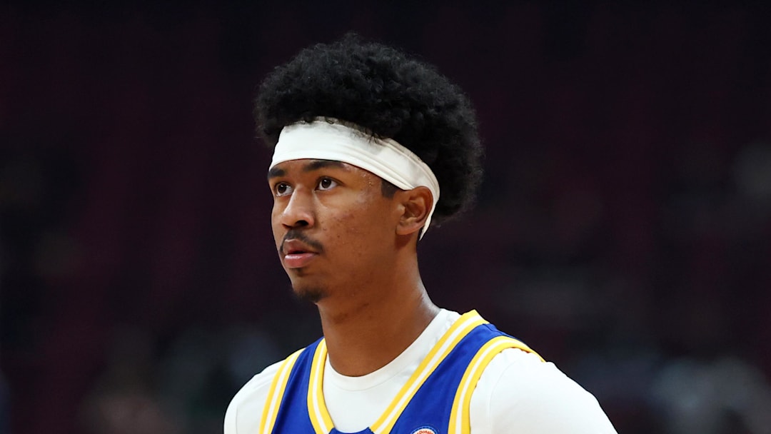 Mar 31, 2026; Glendale, AZ, USA; Jason Crowe Jr (5) during the McDonalds All American Boys Game at Desert Diamond Arena. Mandatory Credit: Mark J. Rebilas-Imagn Images