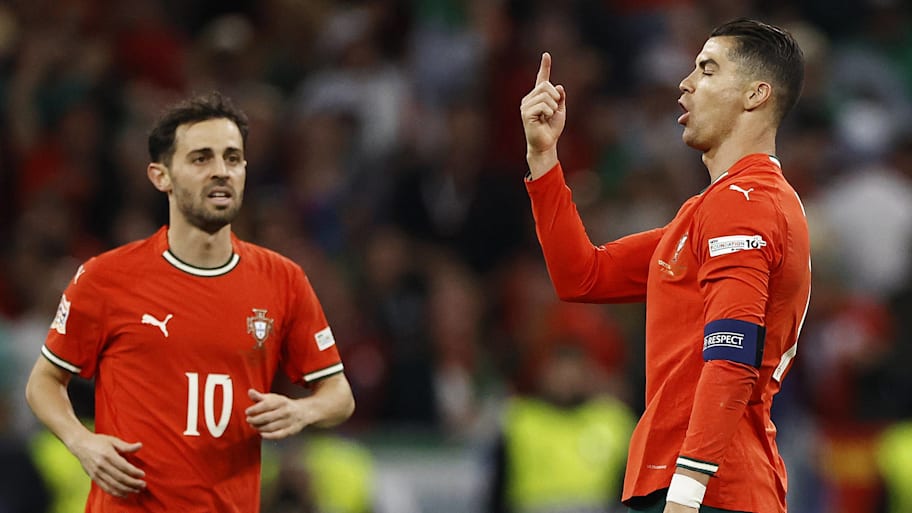 Cristiano Ronaldo (right) scored Portugal's second vs. Spain and won his third career international trophy. | IMAGO/ANP