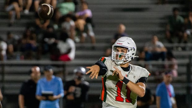 Dunbar quarterback Austin Price.