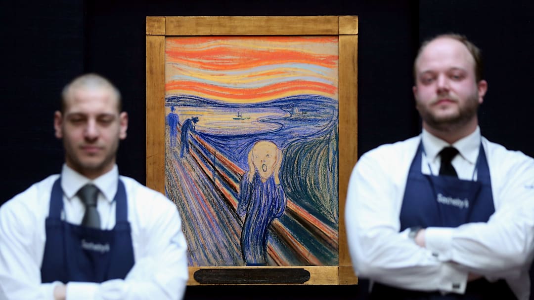 Edvard Munch's ‘The Scream’ on display for auction Edvard Munch's ‘The Scream’ on display for auction