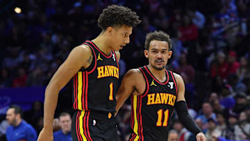 Atlanta stars Jalen Johnson and Trae Young