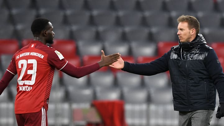 Julian Nagelsmann ist mit Tanguy Nianzou noch nicht zufrieden Julian Nagelsmann ist mit Tanguy Nianzou noch nicht zufrieden
