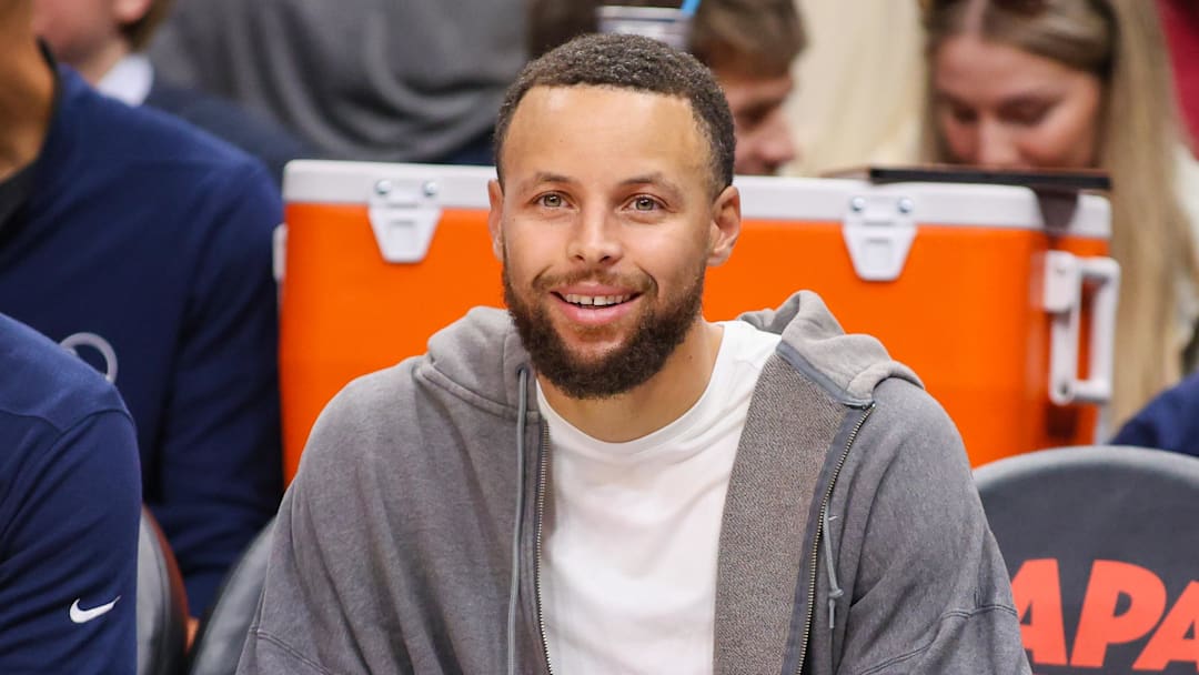 Mar 21, 2026; Atlanta, Georgia, USA; Golden State Warriors guard Stephen Curry (30). Mandatory Credit: Brett Davis-Imagn Images Mar 21, 2026; Atlanta, Georgia, USA; Golden State Warriors guard Stephen Curry (30). Mandatory Credit: Brett Davis-Imagn Images