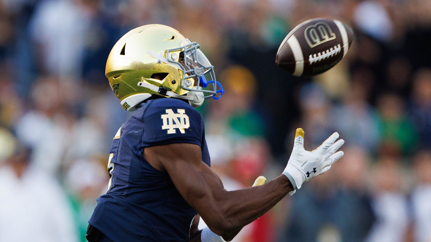 Beaux Collins injury update: Notre Dame WR’s status vs. Ohio State