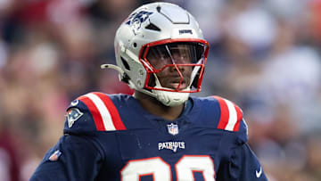 Dec 15, 2024; Glendale, Arizona, USA; Former New England Patriots defensive end Keion White (99) against the Arizona Cardinals at State Farm Stadium. Mandatory Credit: Mark J. Rebilas-Imagn Images