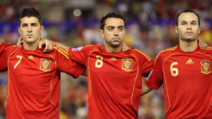 David Villa, Xavi Hernandez, Andres Iniesta - da schlägt das Fußballherz höher