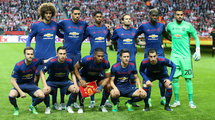 José Mourinho’s starting lineup for the 2017 Europa League final. 