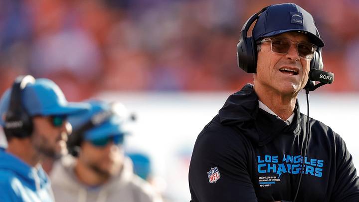 Chargers head coach Jim Harbaugh