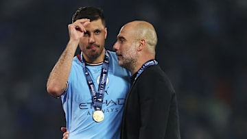 Rodri et Pep Guardiola - Manchester City