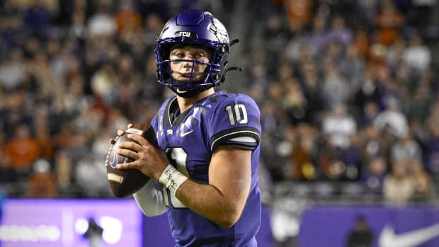 TCU Horned Frogs quarterback Josh Hoover (10) in action. Jerome Miron-USA TODAY Sports