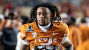 Dec 21, 2024; Austin, Texas, USA; Texas Longhorns defensive back Jaylon Guilbeau (3) against the Clemson Tigers during the CFP National playoff first round at Darrell K Royal-Texas Memorial Stadium. Mandatory Credit: Mark J. Rebilas-Imagn Images