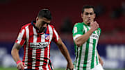 Marcos Llorente e Luis Suárez marcaram os gols no último confronto entre Atlético de Madrid e Betis