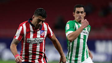 Marcos Llorente e Luis Suárez marcaram os gols no último confronto entre Atlético de Madrid e Betis