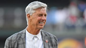 Apr 10, 2023; Philadelphia, Pennsylvania, USA; Philadelphia Phillies President of Baseball Operations Dave Dombrowski before game against the Miami Marlins at Citizens Bank Park. Mandatory Credit: Eric Hartline-Imagn Images