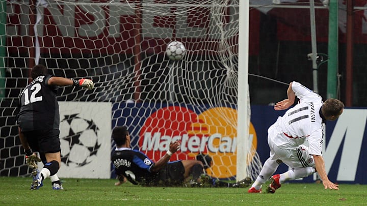 Bayern Munich's forward Lukasz Podolski