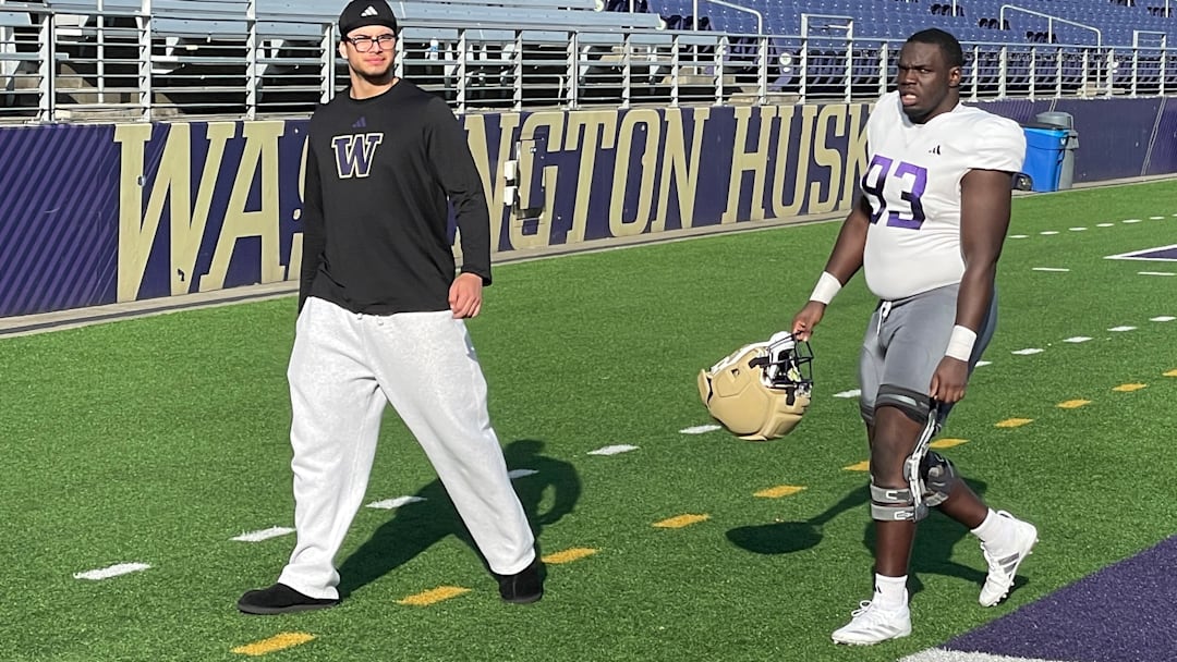 Dominic Macon heads to the locker room following spring practice.