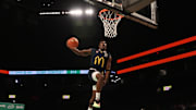 McDonald’s All American West forward Tounde Yessoufou (24) dunks the ball during the Sprite Jam Fest at Barclays Center