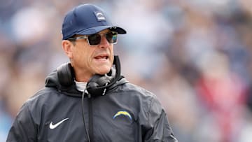 Los Angeles Chargers head coach Jim Harbaugh