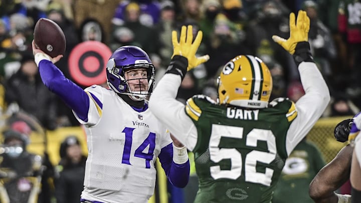 Sean Mannion’s last NFL start came against the Packers on Jan. 2, 2022. Sean Mannion’s last NFL start came against the Packers on Jan. 2, 2022.