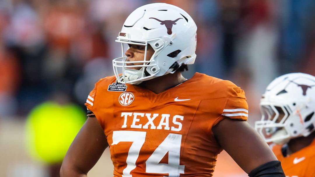 Texas Longhorns offensive lineman Trevor Goosby against the Clemson Tigers during the CFP National playoff first round at Darrell K Royal-Texas Memorial Stadium. Texas Longhorns offensive lineman Trevor Goosby against the Clemson Tigers during the CFP National playoff first round at Darrell K Royal-Texas Memorial Stadium.