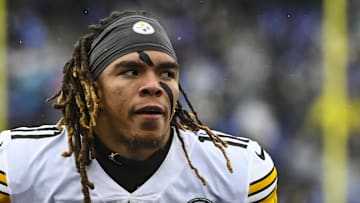 Jan 9, 2022; Baltimore, Maryland, USA;  Pittsburgh Steelers wide receiver Chase Claypool (11) before the game against the Baltimore Ravens r at M&T Bank Stadium. Mandatory Credit: Tommy Gilligan-Imagn Images