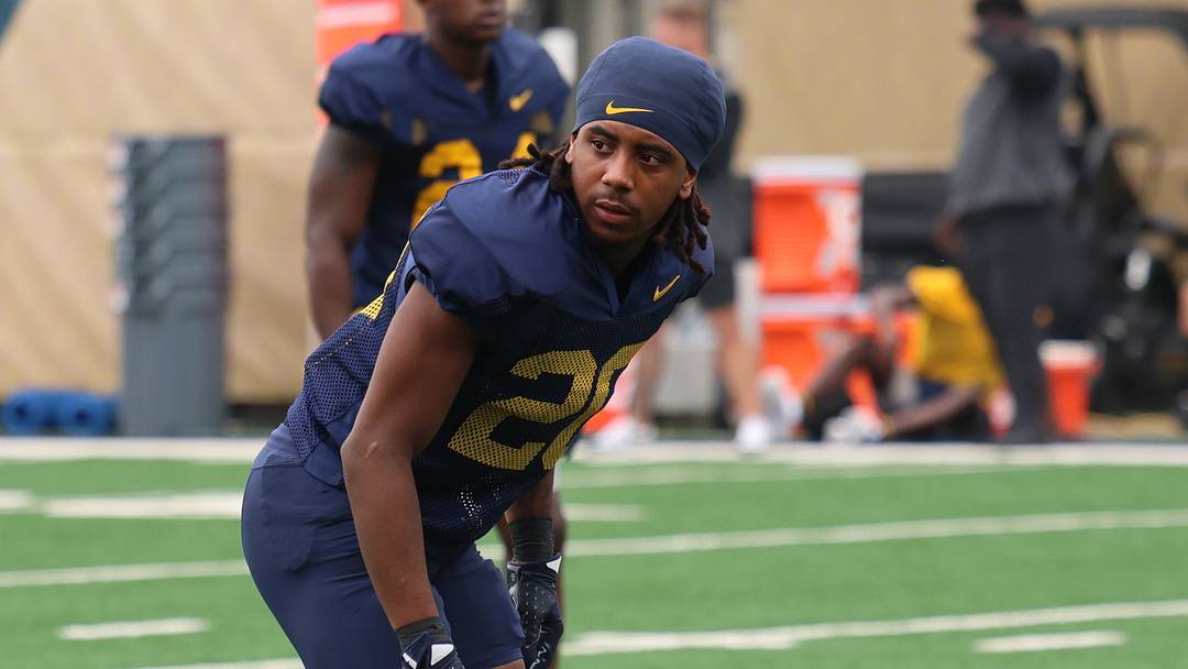 West Virginia University defensive back Keyshawn Robinson