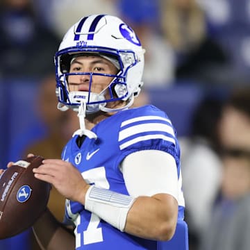 Bear Bachmeier and BYU are favored against Cincinnati on Saturday.